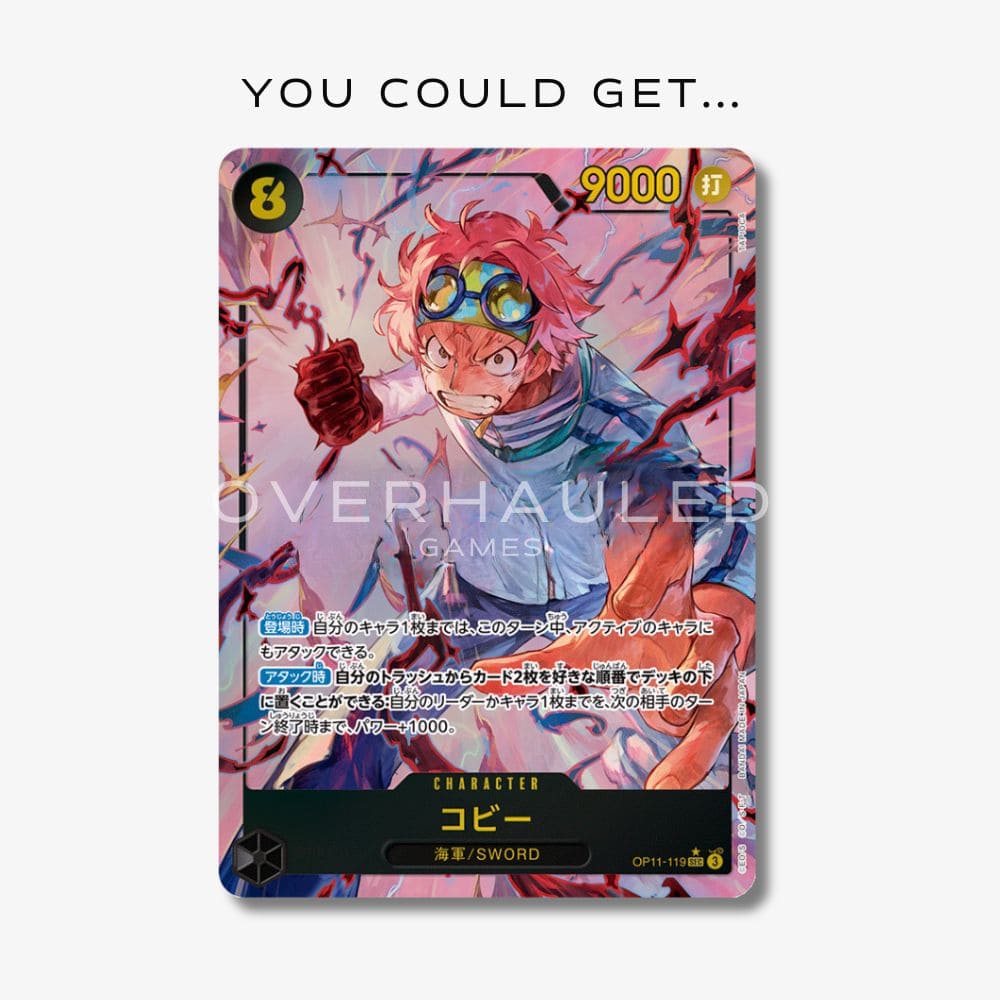 One Piece OP-11 Fist of Divine Speed Booster Box Japanese Chase 1 One Piece - OP11 - Chase Card 1