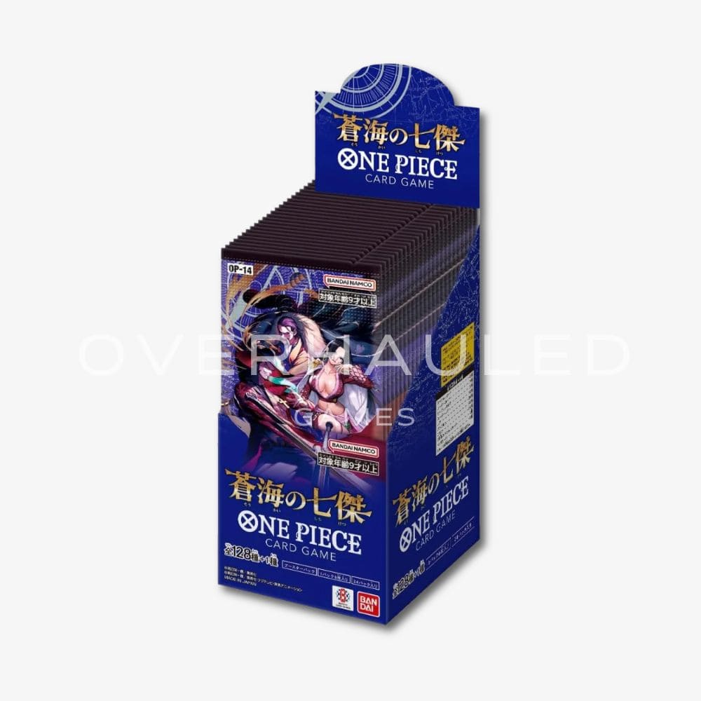 One Piece – OP-14 – The Azure Sea’s Seven – Booster Box – Japanese_stock One Piece – OP-14 – The Azure Sea’s Seven – Booster Box – Japanese_stock